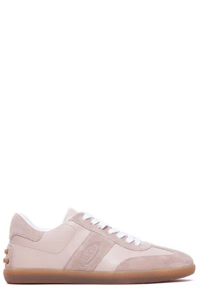 Tod's Tabs Sneakers In Pink Lingerie