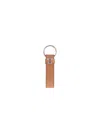Tod's Textured Brown Leather Keychain