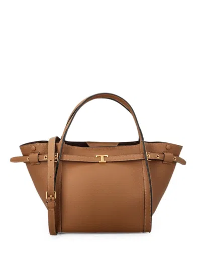Tod's Tim Shopping Piccola In Brown