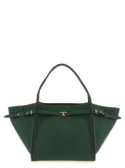 Tod's Tim Tote Bag In Green
