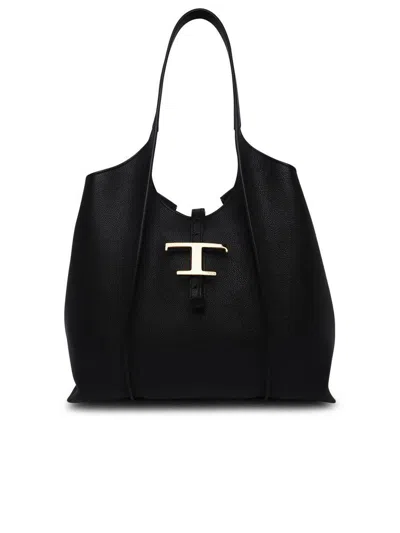 Tod's Timeless Black Leather T Bag