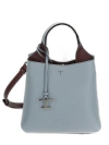 TOD'S TOD'S TIMELESS LOGO PLAQUE TOTE BAG