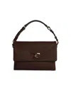 TOD'S TOD'S 'TIMELESS' MEDIUM BROWN LEATHER CROSSBODY BAG