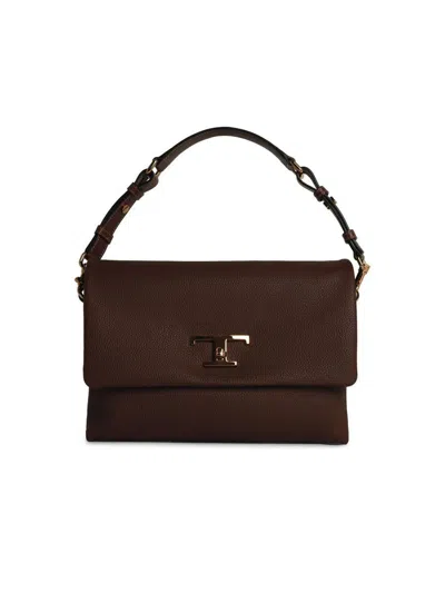 Tod's 'timeless' Medium Brown Leather Crossbody Bag Women
