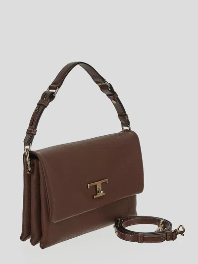 Tod's 'timeless' Medium Brown Leather Crossbody Bag