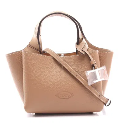 Tod's Timeless Mini Leather Handbag Brown