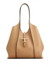 Tod's Timeless T Shoulder Bag In Neutral
