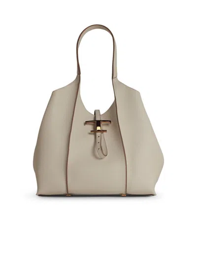Tod's 'timeless' White Leather Bag