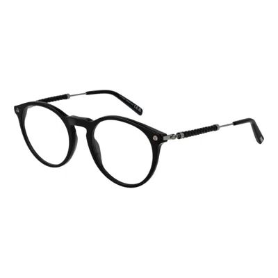Tod's To-1044777 Round Acetate Eyeglasses In Black