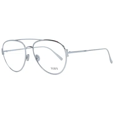 Tod's To-1047248 Metal Aviator Eyeglasses In Silver