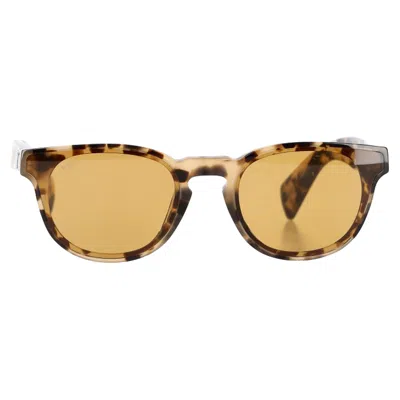 Tod's To32455e Tortoiseshell Round-framed Sunglasses In Brown Acetate In Neutral