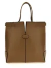 Tod's Di Bag Folio Small Top Handle Bag In Brown
