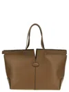 Tod's Tods Di Bag Folio Shopping Bag In Beige