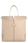 Tod's Medium Di Bag Folio Tote Bag In Beige