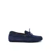 Tod's Leather Loafers In Blue