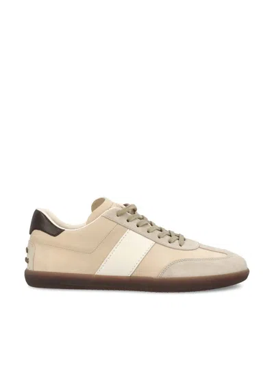 Tod's Striped Panel Sneakers In Multi