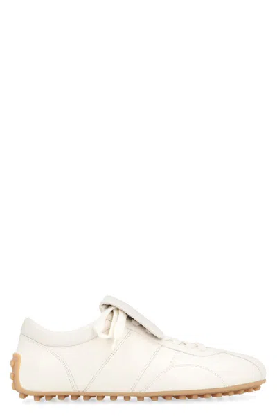 Tod's T-marathon Leather Sneakers In White
