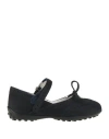 Tod's Toddler Girl Ballet Flats Midnight Blue Size 9.5c Leather In Blue