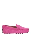 Tod's Toddler Girl Loafers Mauve Size 9c Soft Leather In Purple