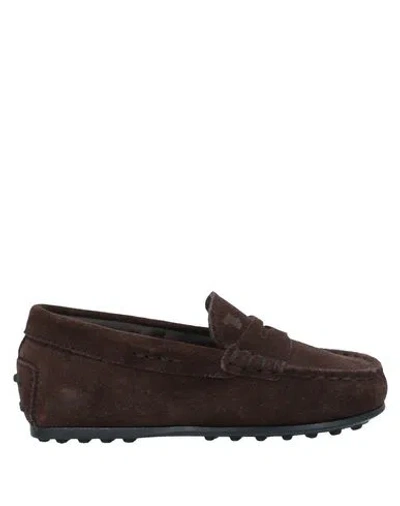 Tod's Babies'  Toddler Loafers Dark Brown Size 10c Soft Leather