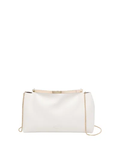 Tod's Tods Magenta Clutch In White