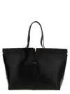 Tod's Di Bag Folio Leather Shopping Bag In Black