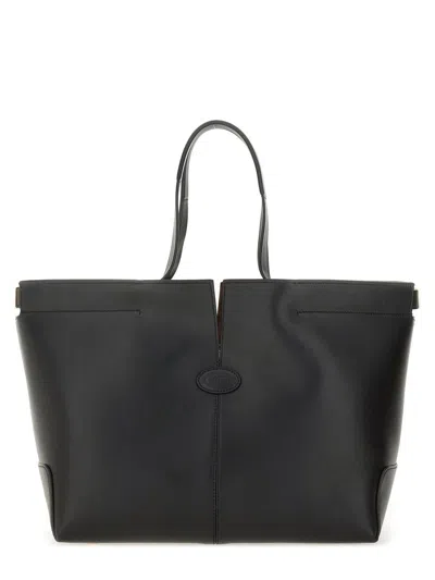 Tod's Tote Bag " Di Bag Folio" Medium-small In Black