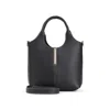 Tod's Black Leather Mini Tote Bag In Black