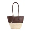 Tod's Braided Texture Small Shopping Tote In Brown