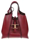 Tod's Tsb Shopping Pend. T Mini Handbags Bordeaux In Burgundy