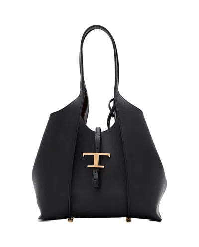 Tod's Tsb Small Shopping Bag In Black