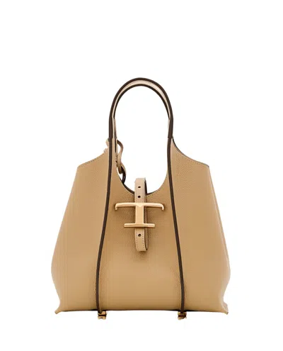 Tod's Tsb Small Shopping Bag In Brown