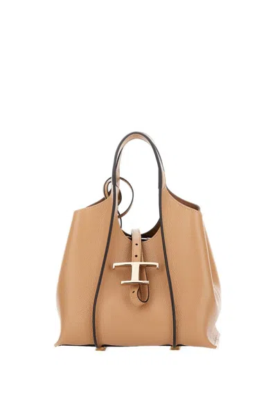 Tod's Tsb Small Shopping Bag In Brown