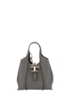 Tod's Tsb Small Shopping Bag In Gray