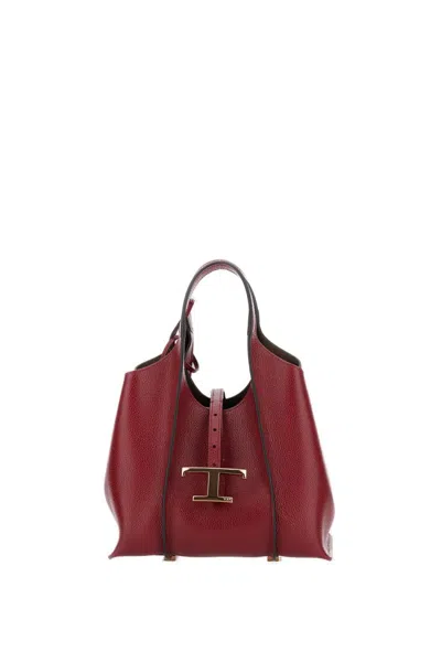 Tod's Tsb Small Shopping Bag In Red