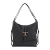 Tod's Black Shoulder Bag With Adjustable Shoulder Strap And Logo Plaque On The Front In Black