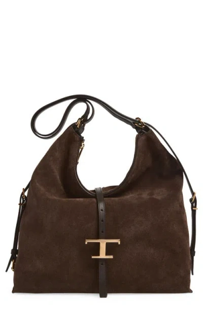 Tod's T-timeless Shoulder Bag In Palissandro