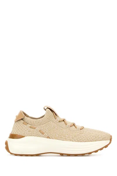 Tod's Two Tone Fabric Sneakers In Multi