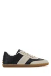 Tod's Leather And Suede Sneakers With Contrast Panels In Multi