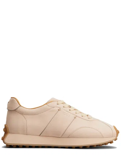 Tod's Vintage Suede Sneakers T In Nude