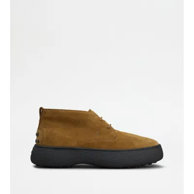 Tod's W. G. Heritage Desert Boots In Suede In Brown