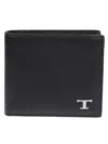 Tod's T Leather Wallet In Black