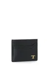 Tod's Credit Card Holder In Leather In Black