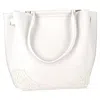 Tod's Wave Embellished Tote Bag In White Leather In White
