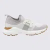 Tod's Womens White Sport Run 54c Calzino Logo-embellished Mesh Low-top Trainers In Gray