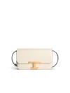 Tod's Micro Flap Leather Crossbody Bag In White