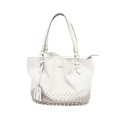 Pre-owned Tod's White Leather Handbag Shoulder Bag ()