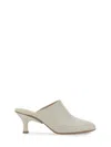 TOD'S TOD'S WHITE LEATHER MULE