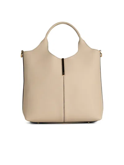 Tod's White Leather Shopping Bag Women