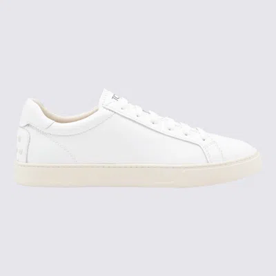 TOD'S TOD'S WHITE LEATHER SNEAKERS